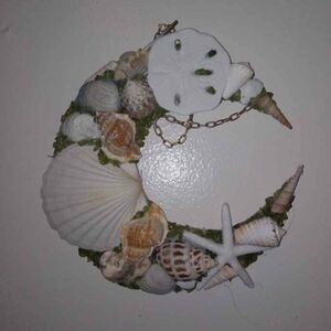 Seashell Crescent Wall Decor